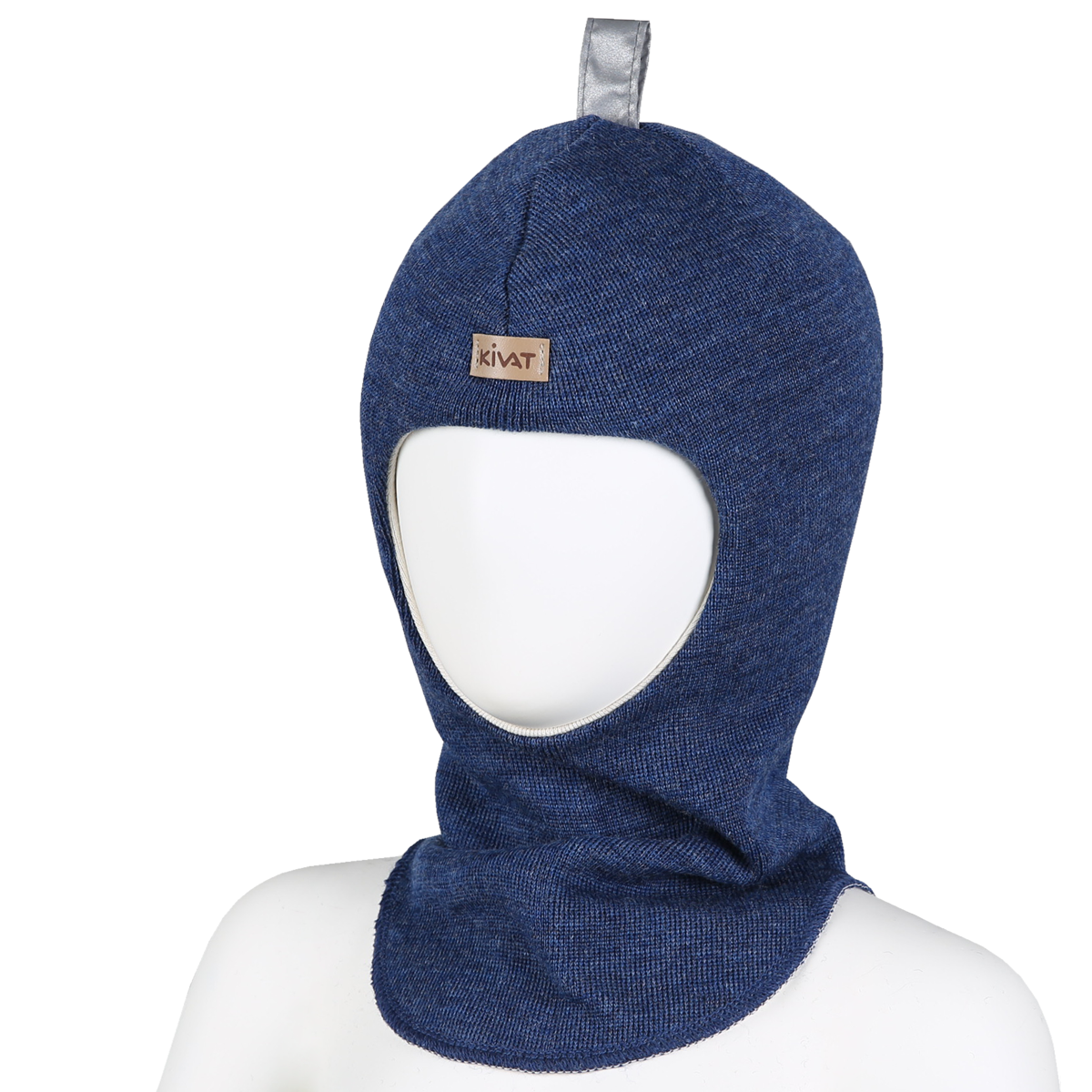 KIVAT basic kypärämyssy villaa, meleerattu sininen