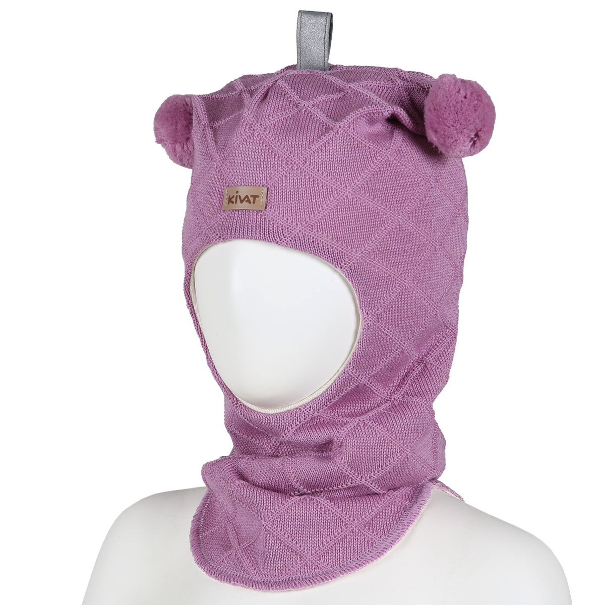 Kaapeli villakypärämyssy, tupsut, vaalea kanerva