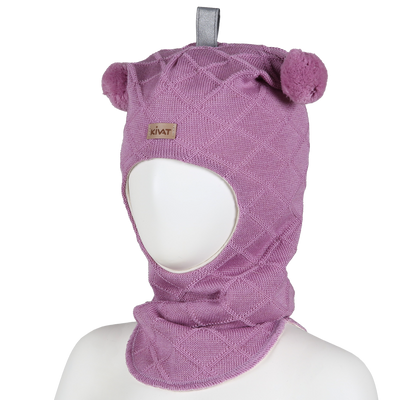 Kaapeli villakypärämyssy, tupsut, vaalea kanerva