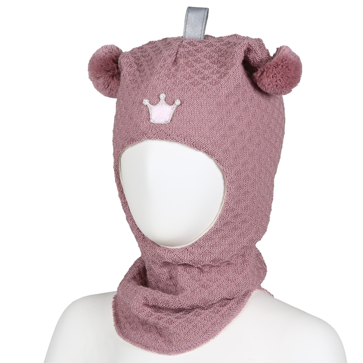 Kruunu kypärämyssy roosa