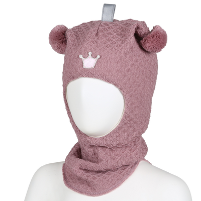 Kruunu kypärämyssy roosa