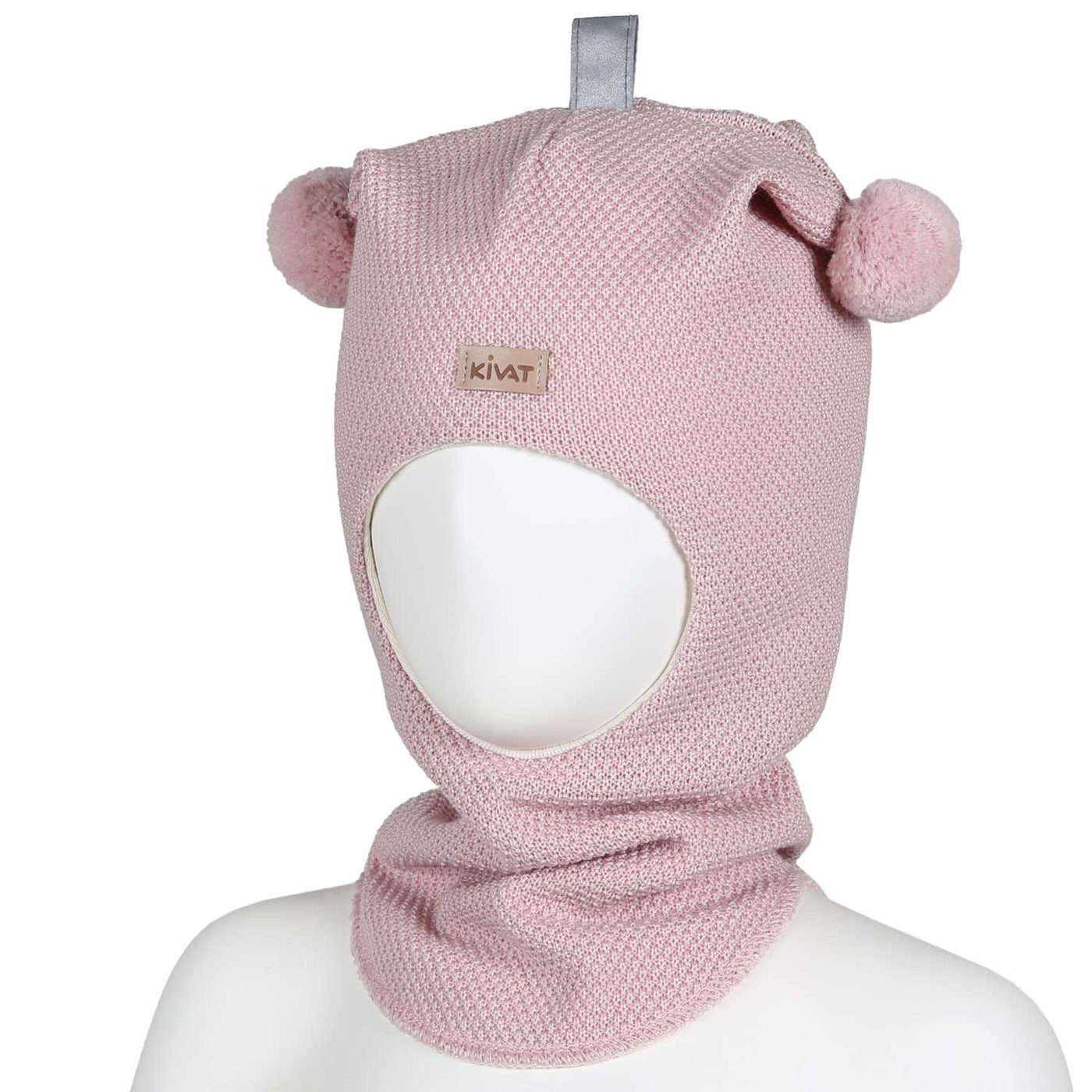 Helmi merinokypärämyssy tupsut, puuteriroosa