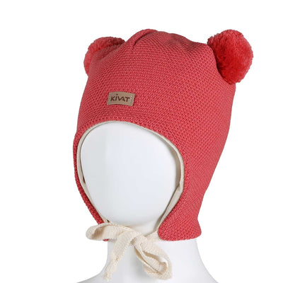 Helmi merinopipo tupsut, tumma koralli