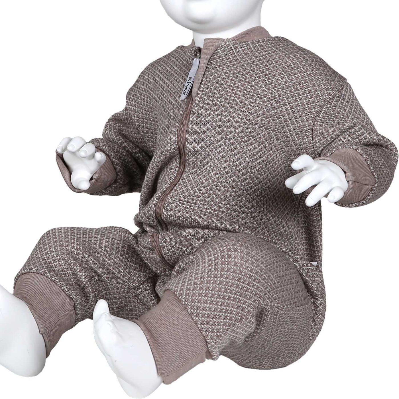 Merinovillahaalari vauvalle Naava-kuosi beige