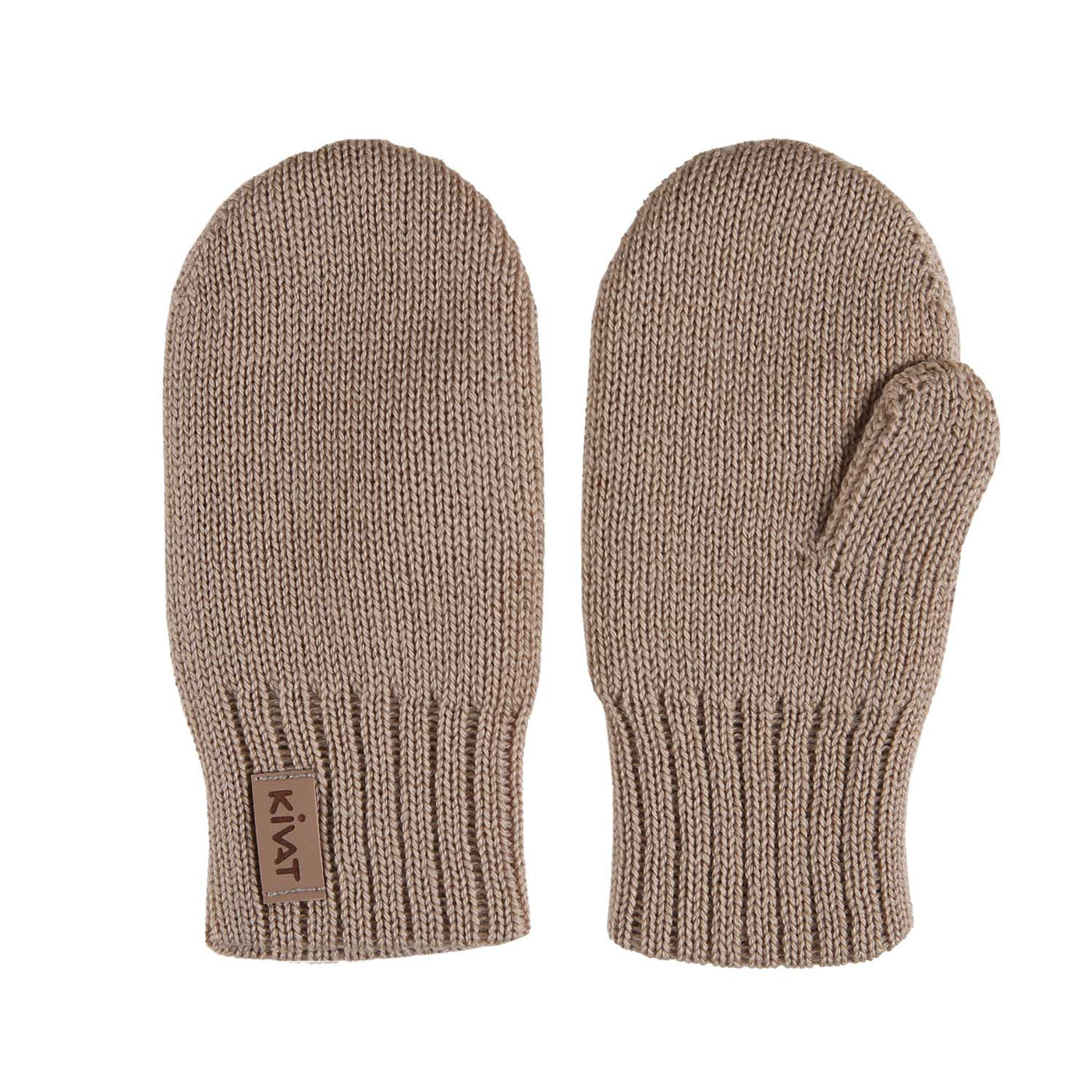 KIVAT merinolapaset kaksinkertainen neulos vaalea beige