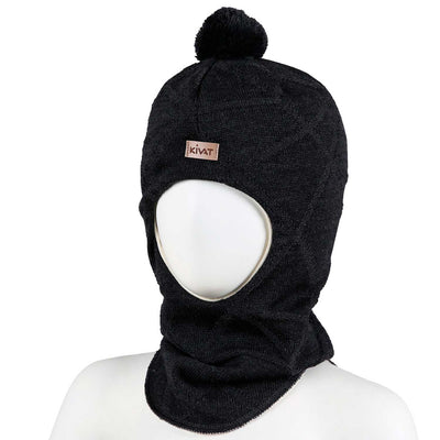 KIVAT Polku tupsukypärämyssy, merinovillaa, tummanharmaa