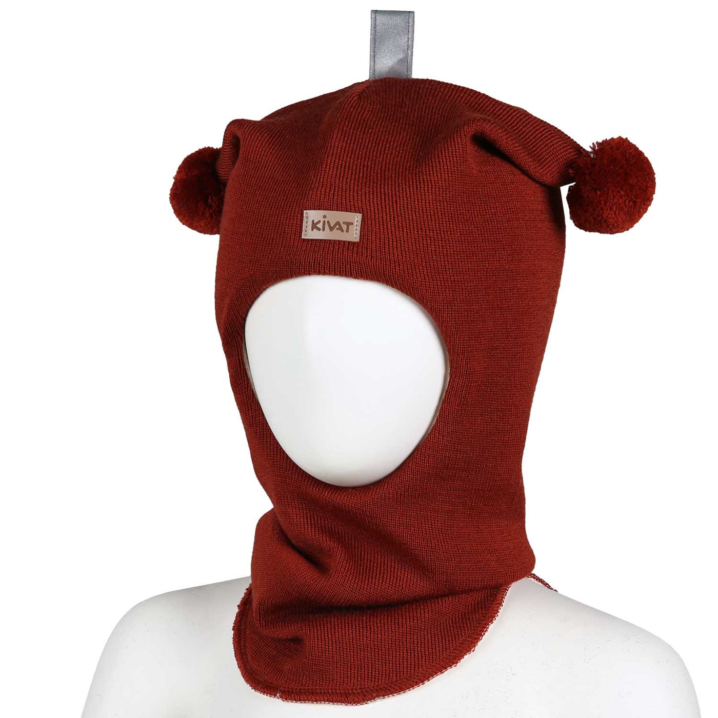 KIVAT merinokypärämyssy, tupsut, ruoste