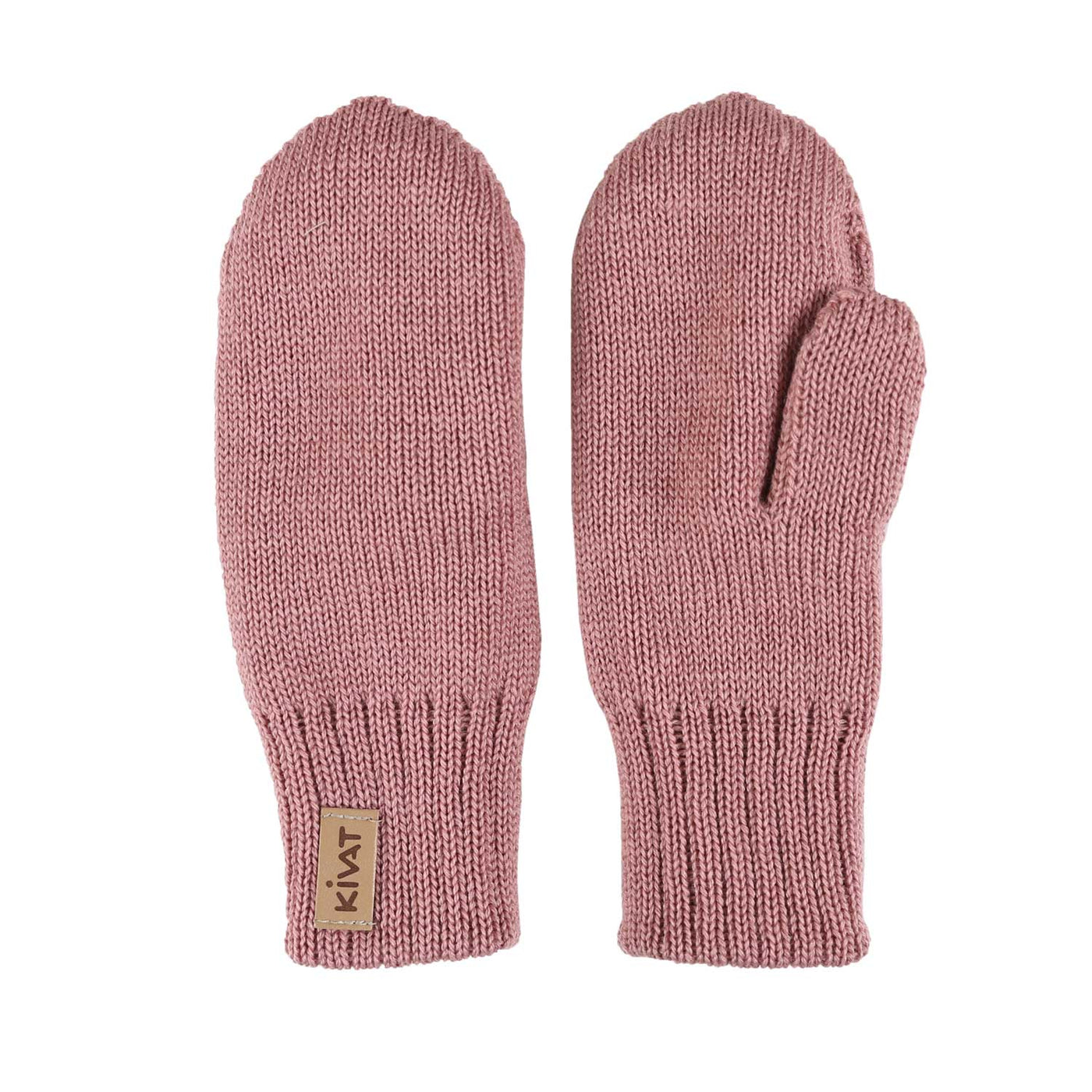 KIVAT merinolapaset kaksinkertainen neulos roosa