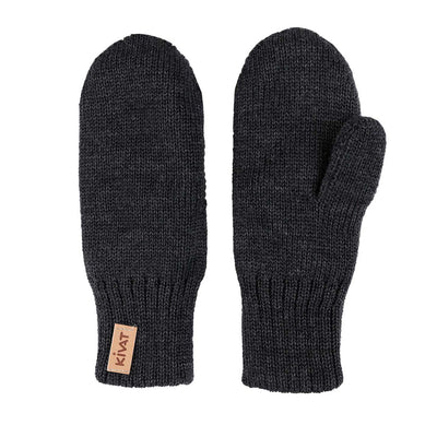 KIVAT merinolapaset kaksinkertainen neulos tummanharmaa