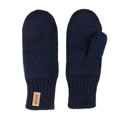 KIVAT merinolapaset kaksinkertainen neulos tummansininen