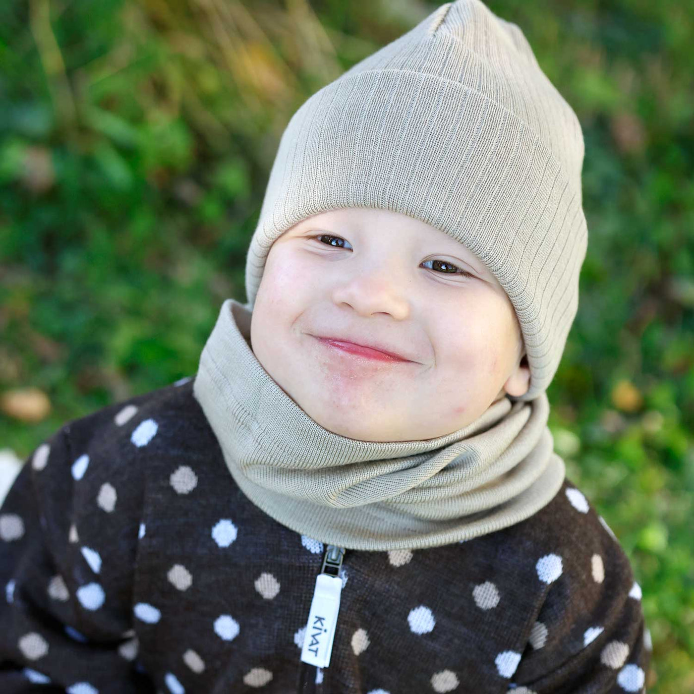 KIVAT merinopipo vaalea beige