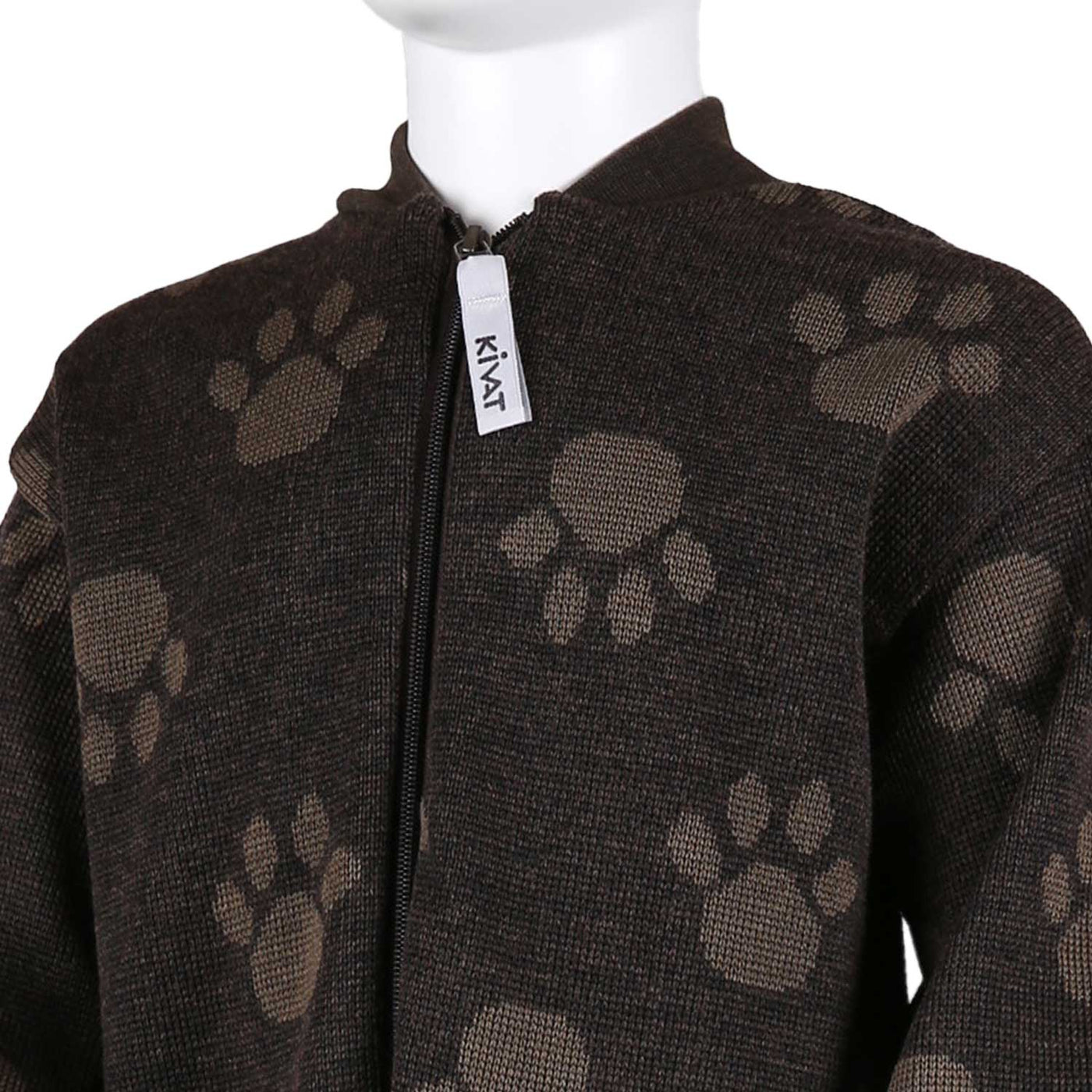 KIVAT merinovillahaalari Tassu, tummanruskea lähikuva