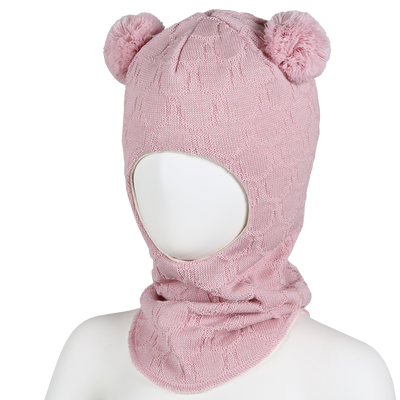 Usva kypärämyssy puuteriroosa