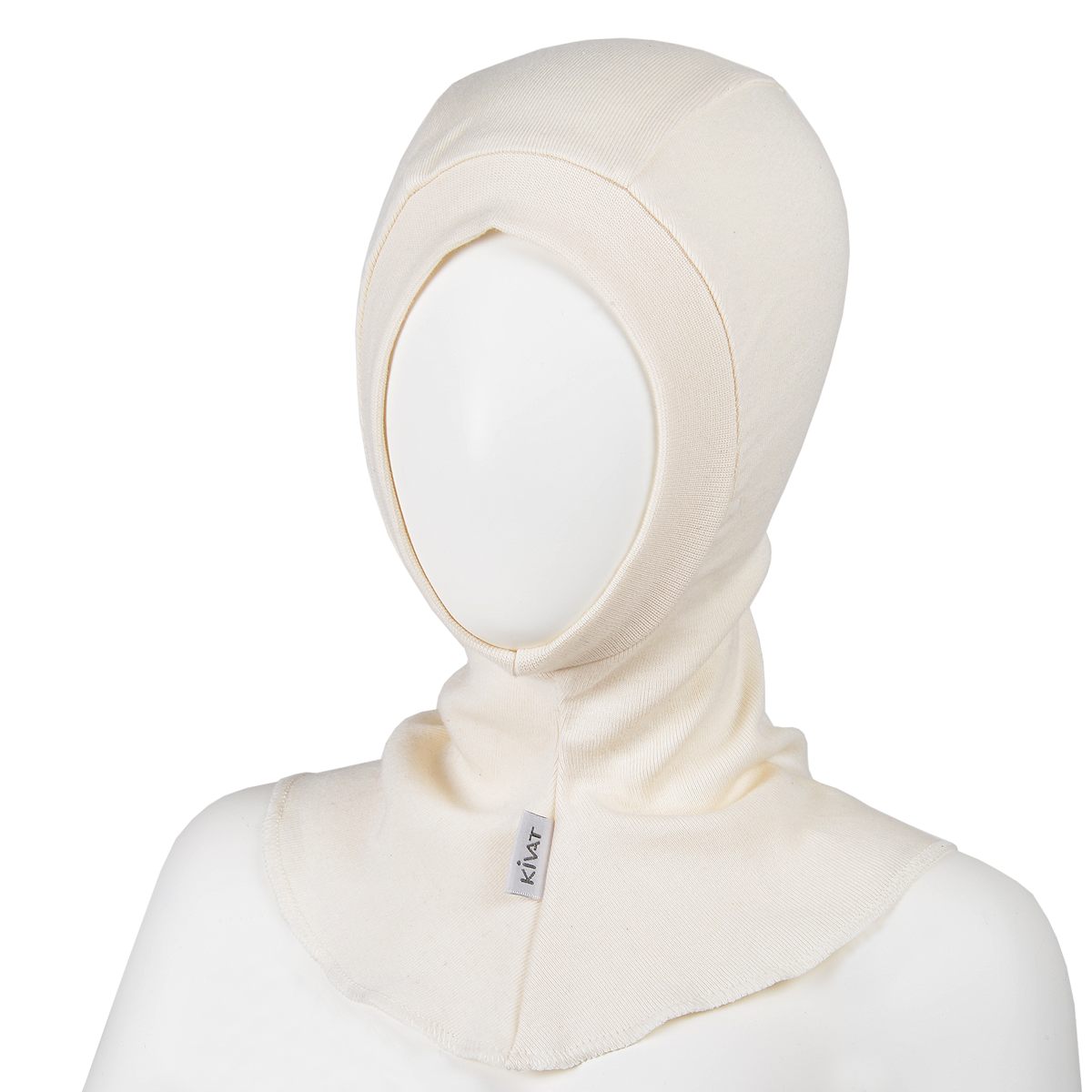 Luomupuuvilla aluskypärämyssy luonnonvalkoinen