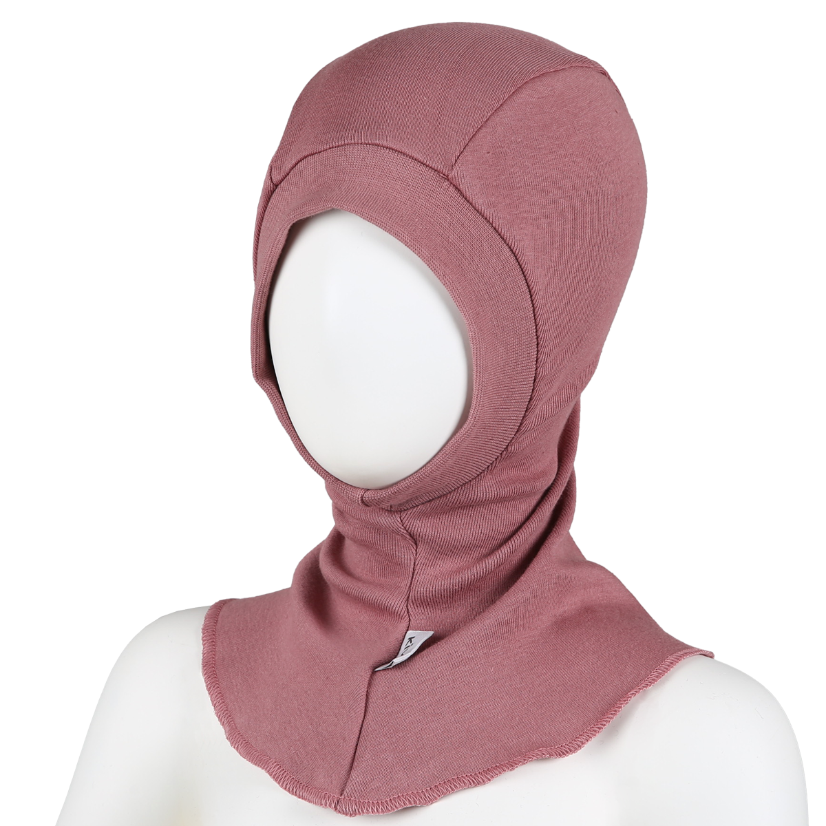 Organic cotton under balaclava