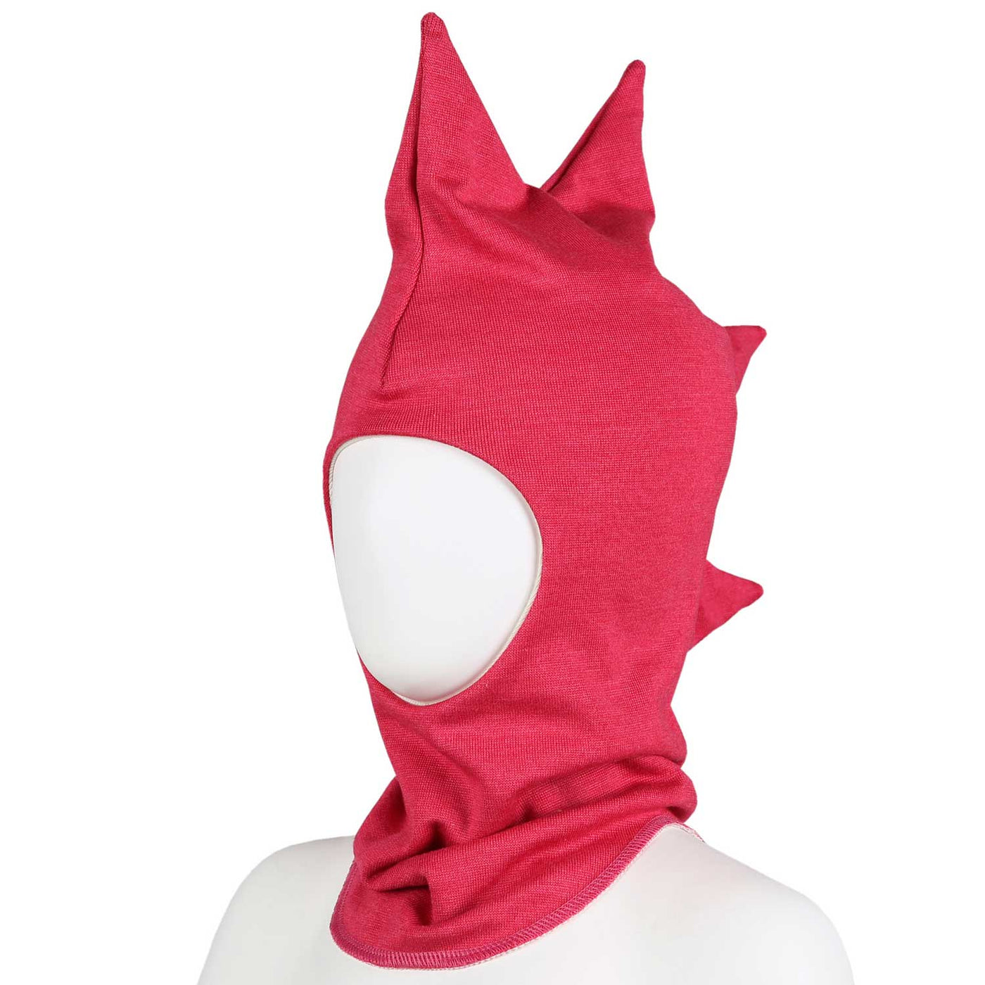 Silkkivillainen Dino-kypärämyssy vadelma