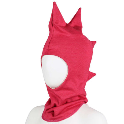 Silkkivillainen Dino-kypärämyssy vadelma