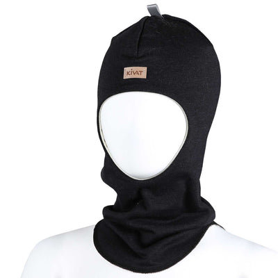 KIVAT silkkivilla kypärämyssy basic, musta