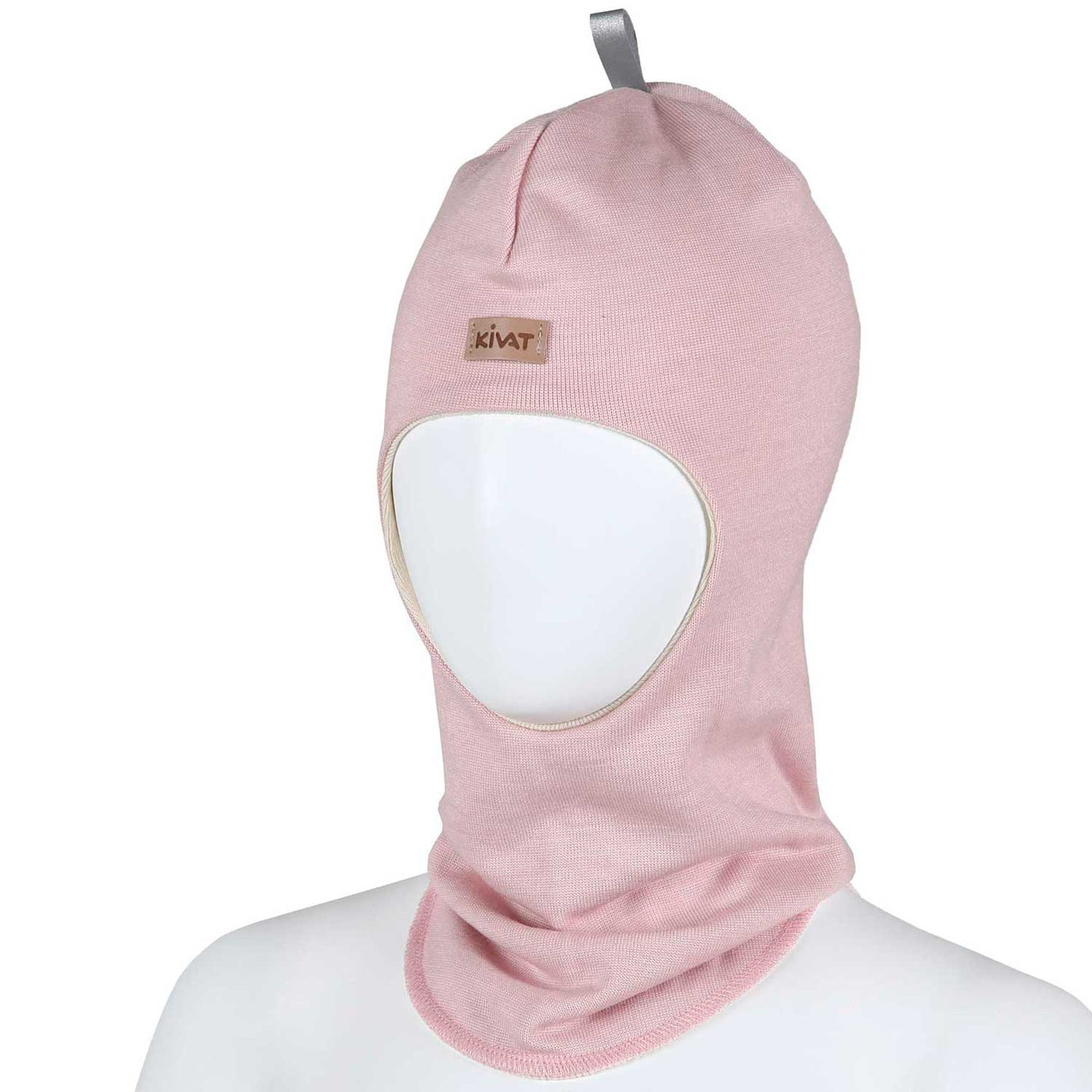 KIVAT silkkivilla kypärämyssy basic, puuteriroosa