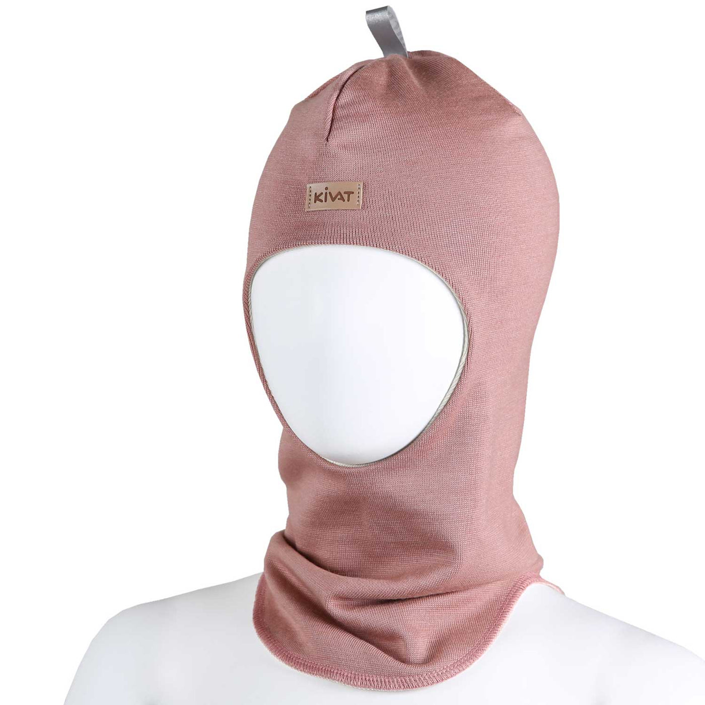 KIVAT silkkivilla kypärämyssy basic, roosa