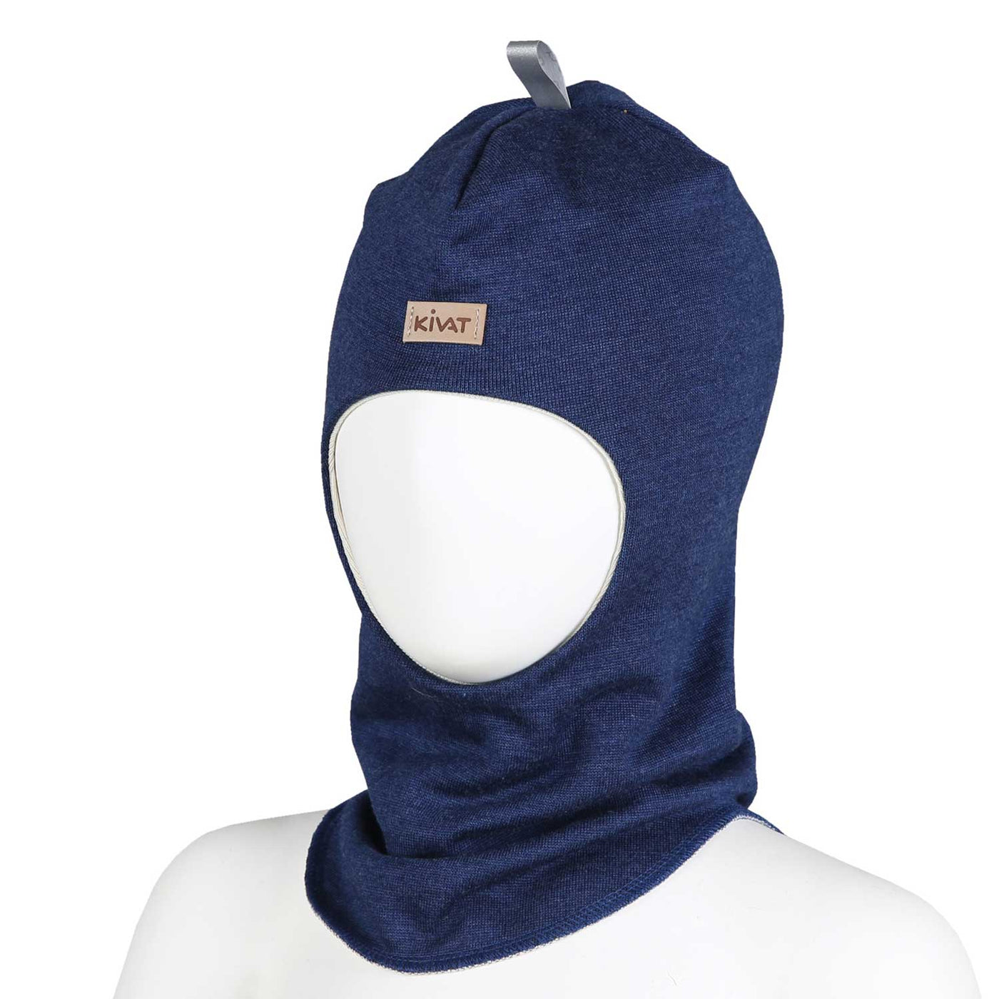 KIVAT silkkivilla kypärämyssy basic, sininen