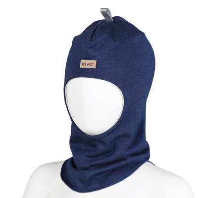 KIVAT silkkivilla kypärämyssy basic, sininen