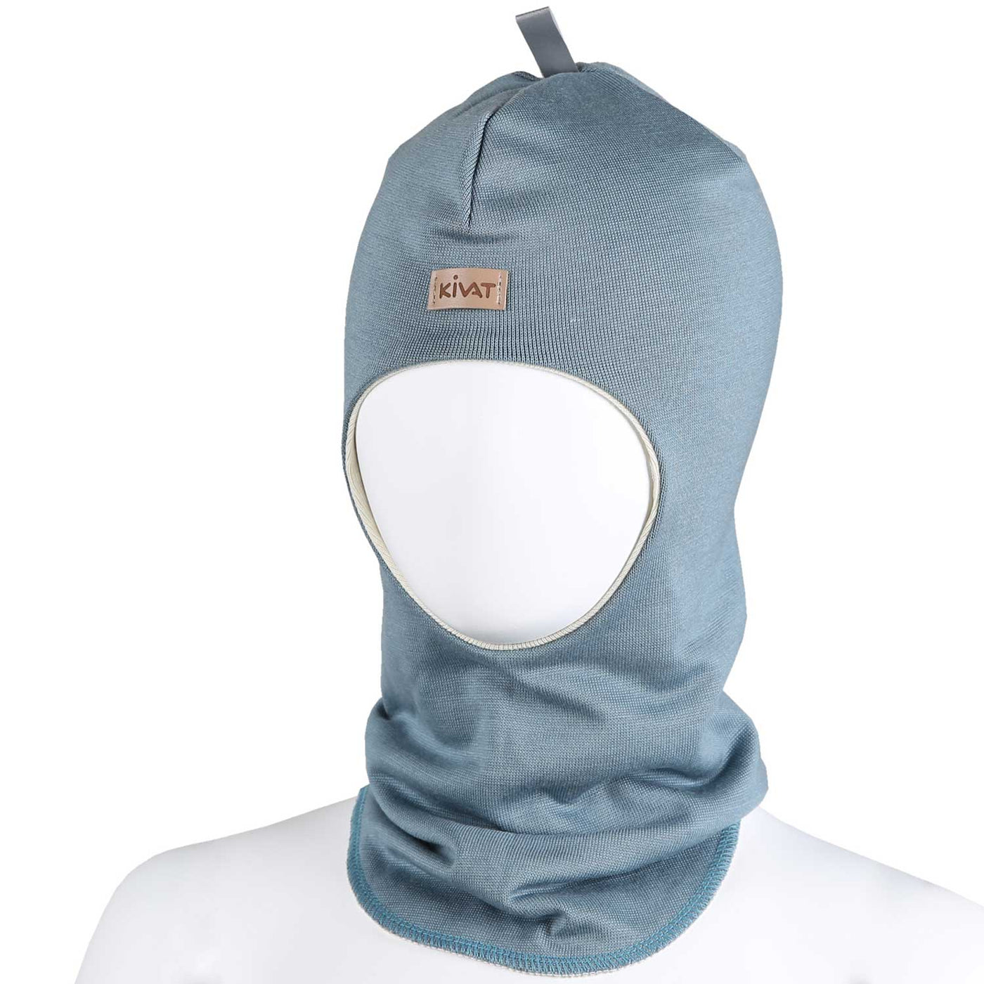 KIVAT silkkivilla kypärämyssy basic, vaalea turkoosi