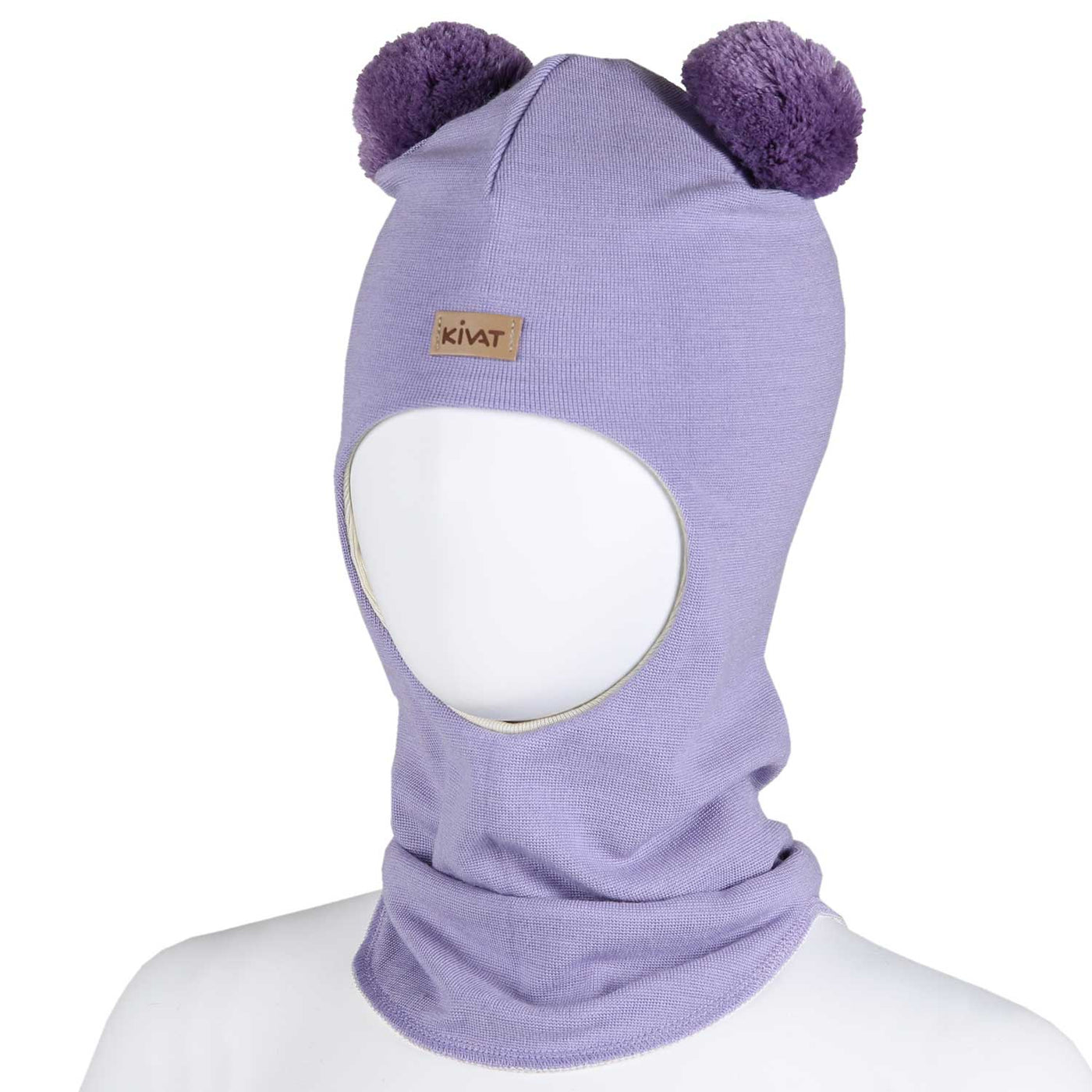 KIVAT silkkivilla tupsukypämyssy laventeli