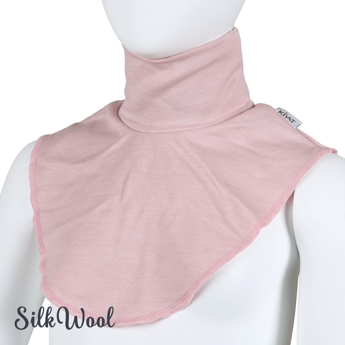 Silkwool turtleneck collar