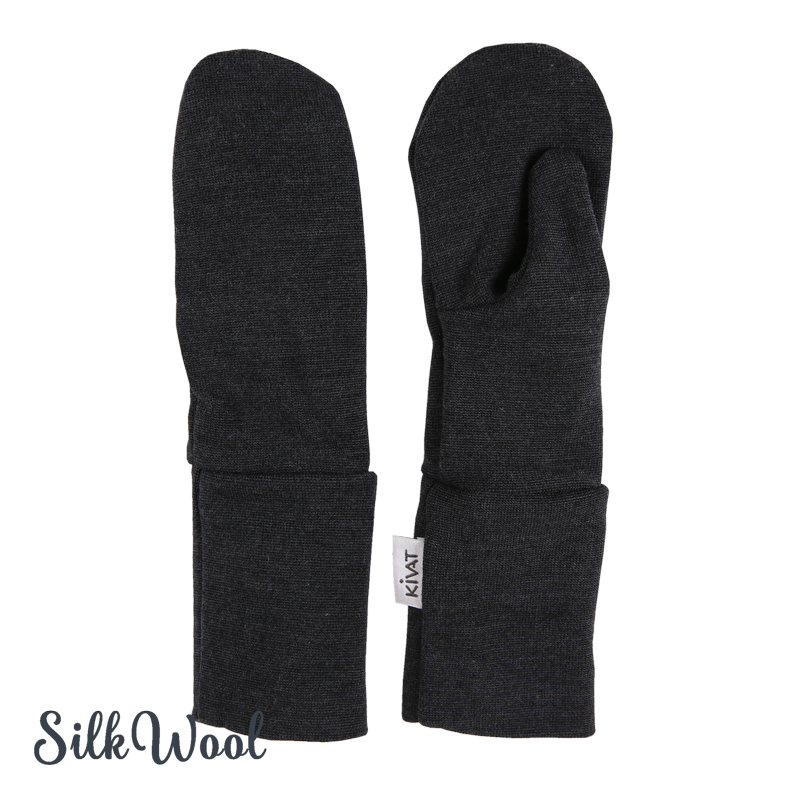 Silkwool mittens