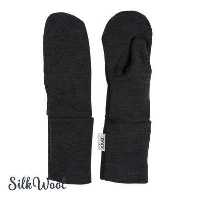 Silkwool mittens