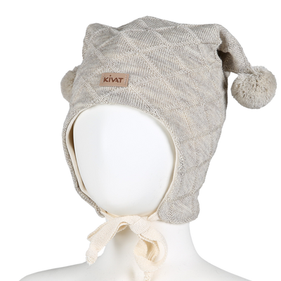 KIVAT Kaapeli pipo, värjäämätöntä villaa