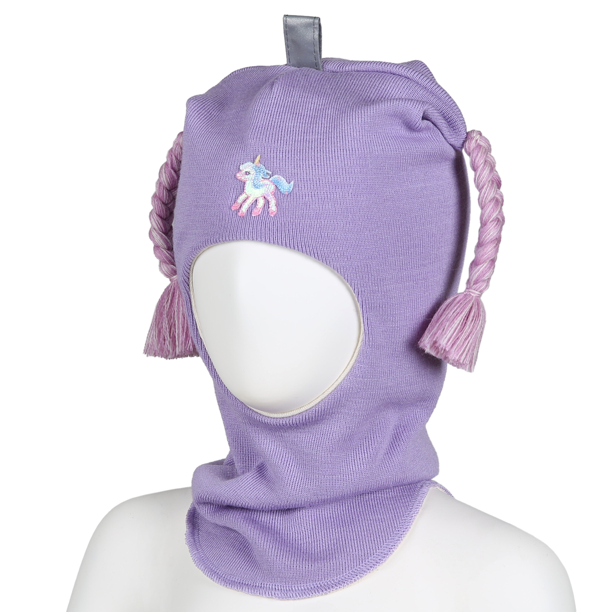 Yksisarvinen kypärämyssy letit laventeli