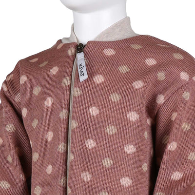 KIVAT villahaalari Polka dot roosa lähikuva