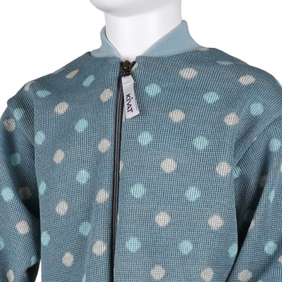 KIVAT villahaalari Polka dot vaalea turkoosi lähikuva