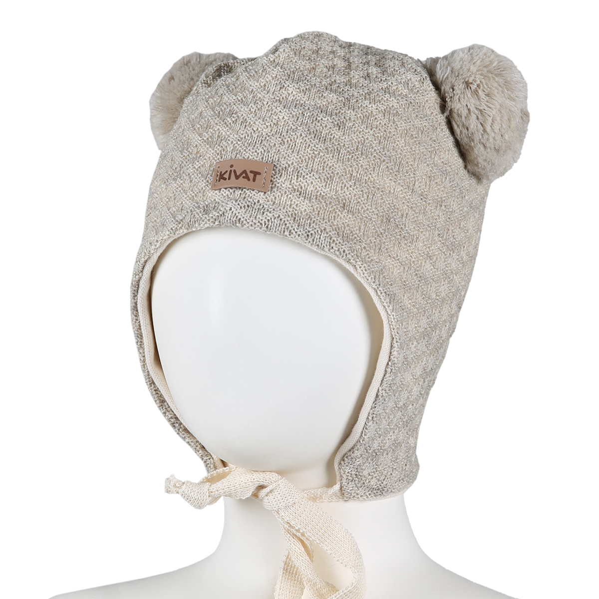 KIVAT Vohveli pipo, värjäämätöntä villaa