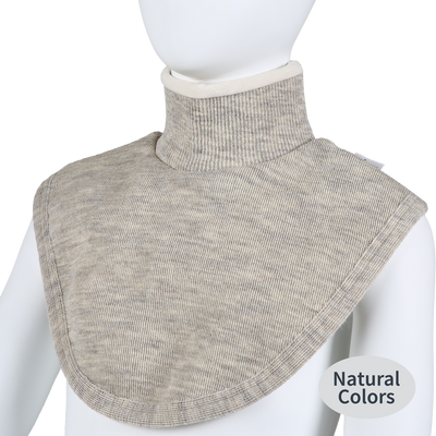 Wool turtleneck collar