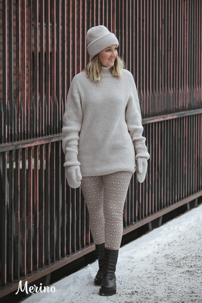 Frost Merino wool leggings for adults