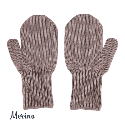 Merino wool mittens for adults