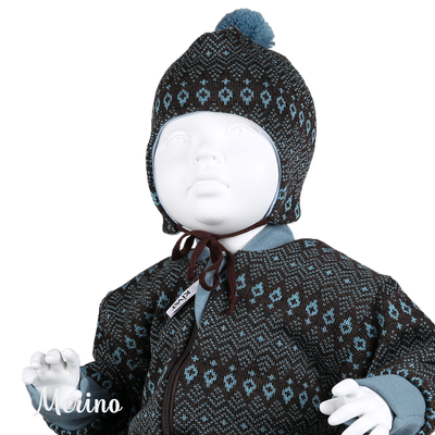 Gem Merino wool baby overall