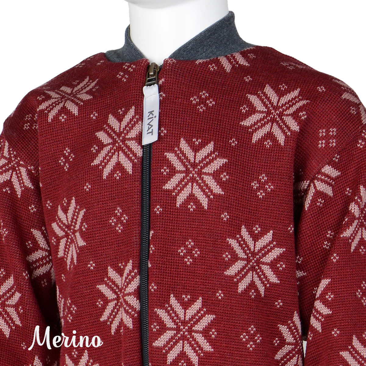 Snowflake Merino wool overall