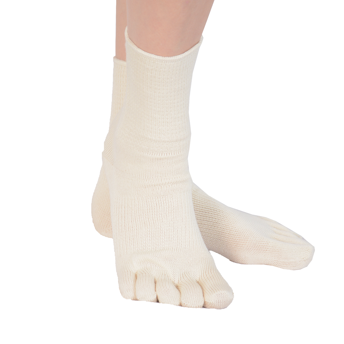 Organic cotton toe socks
