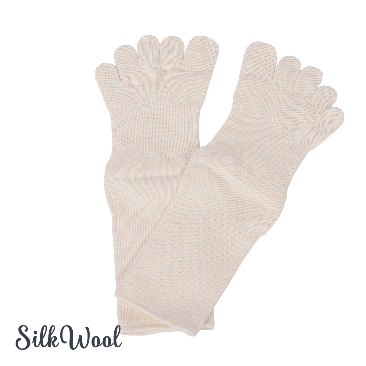 Silkwool toe socks