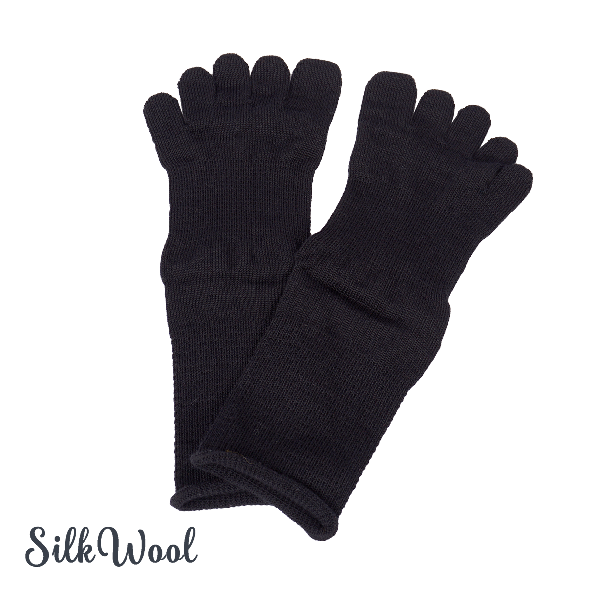 Silkwool toe socks