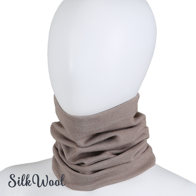 Silkwool tube scarf