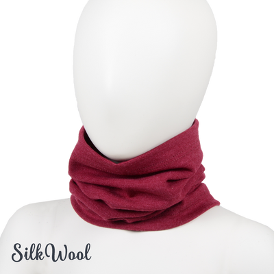 Silkwool tube scarf