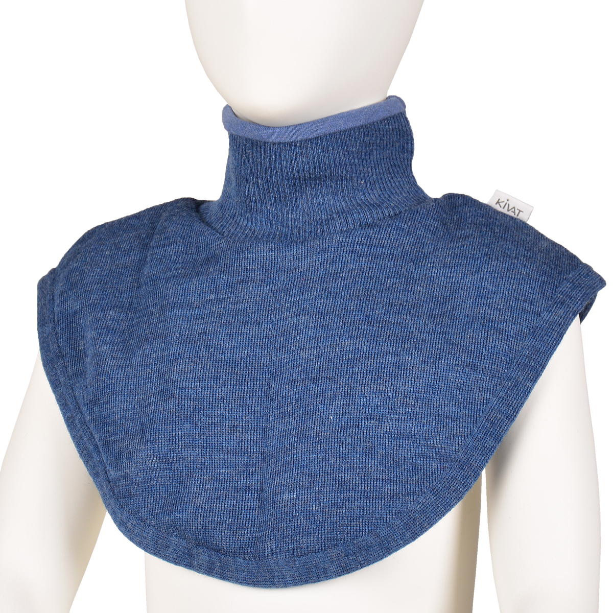 Wool turtleneck collar