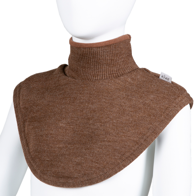 Wool turtleneck collar